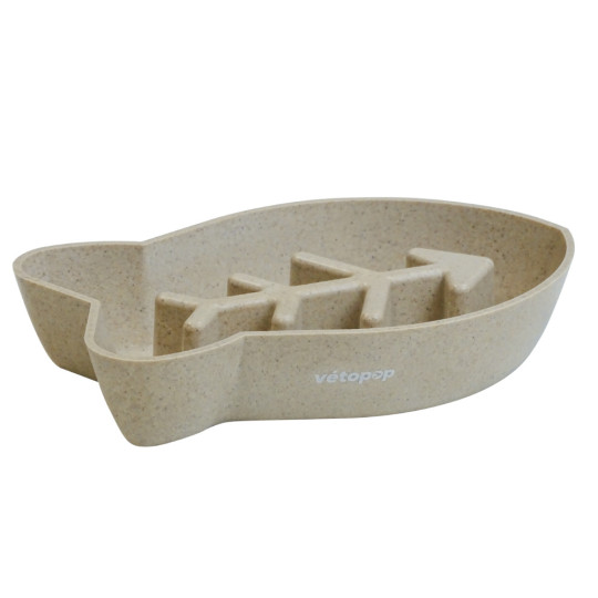 Organic Slow-Feeder Cat Bowl